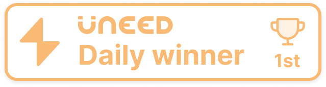 Uneed Daily winner, 1st place